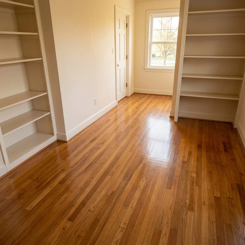 A cleaned, restored room