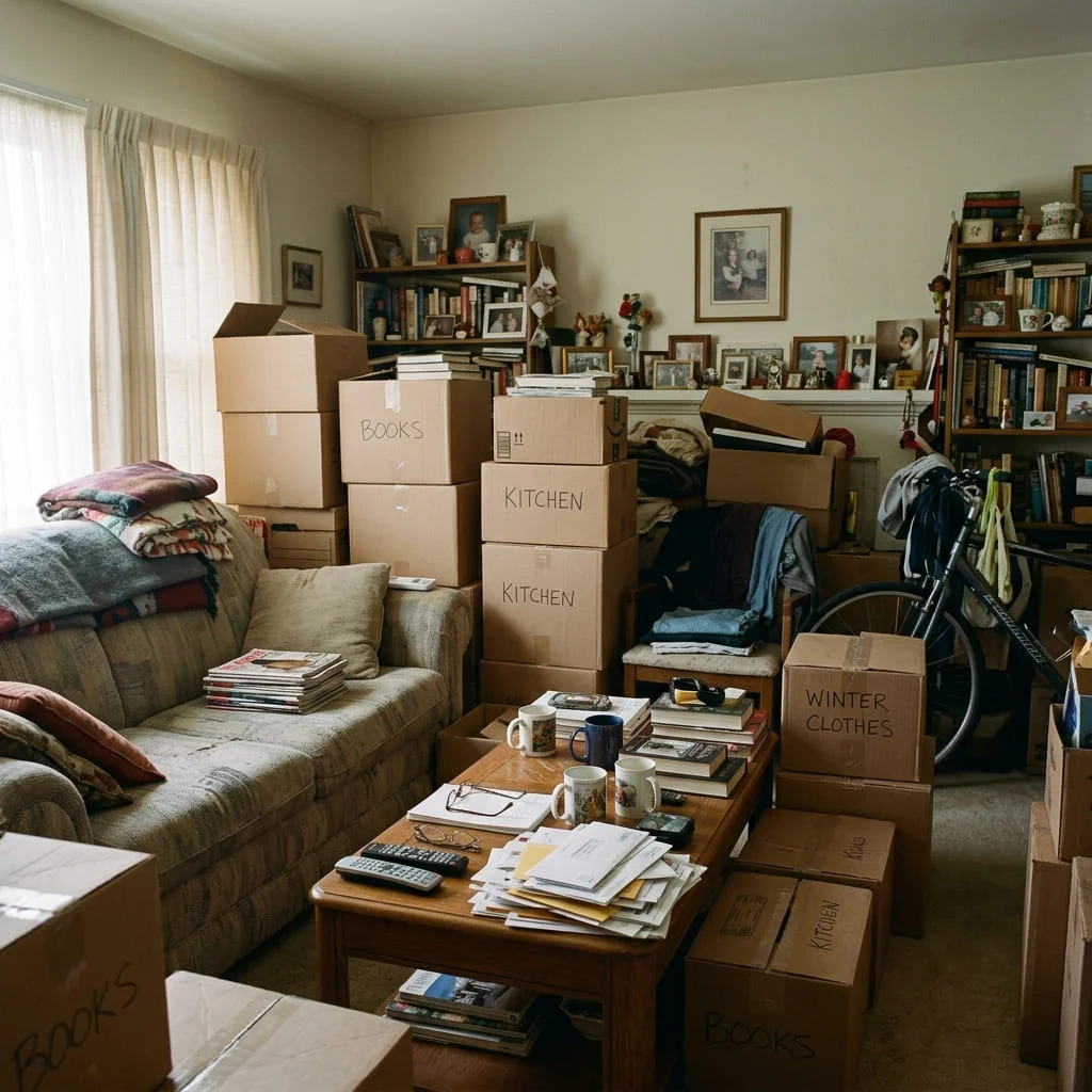 Before a hoarding cleanup begins